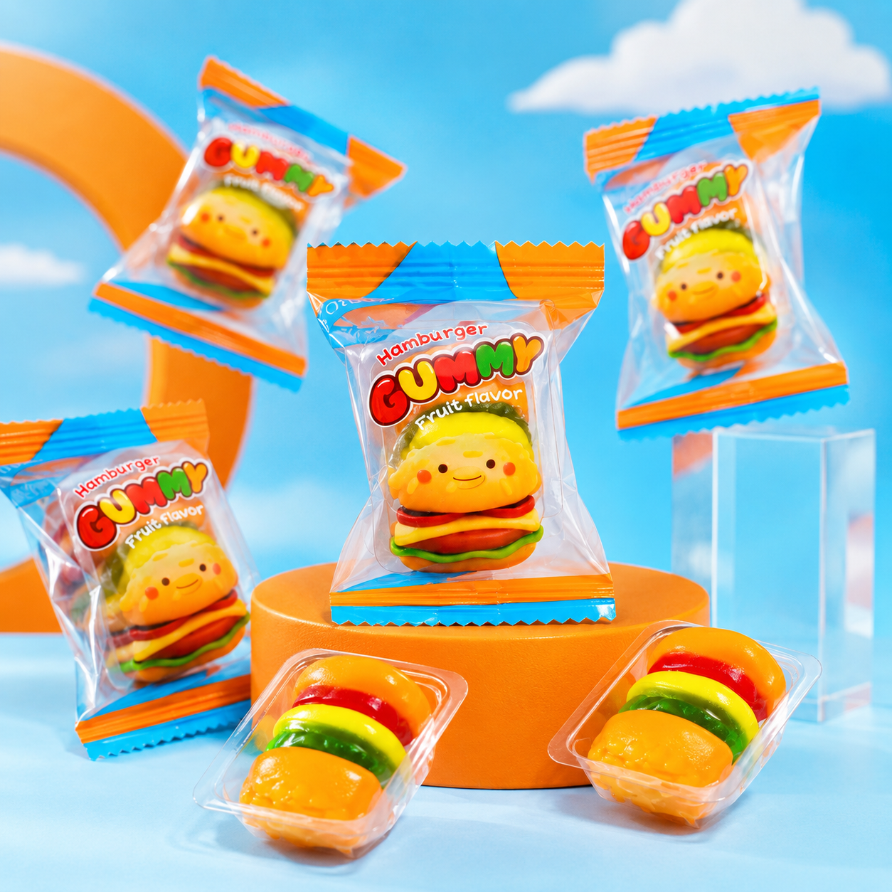 Kẹo Dẻo Hamburger Xá Coowy Túi 2,5kg - Ảnh 4