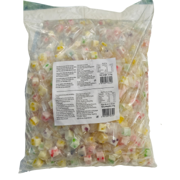 Kẹo Dẻo Trái Cây Hình Khối Mix Vị Xá Coowy Gói 2.5kg
